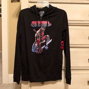 NWT Men’s Deadpool Zip up Hoodie